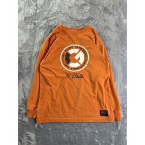 Vintage G-Unit Heavy Weight Raw Materials Long Sleeve T-Shirt Orange Men Size M